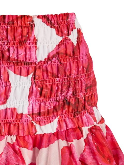 Charo Ruiz Ibiza Pinel blossom floral-print mini skirt - Red