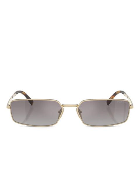 Prada Eyewear rectangular-frame sunglasses - Gold
