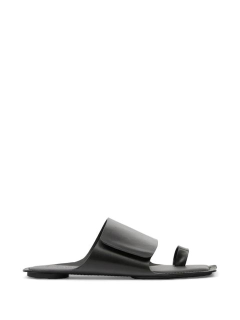 MM6 Maison Margiela broad strap leather sandals - Black - zdjęcie produktu nr 1
