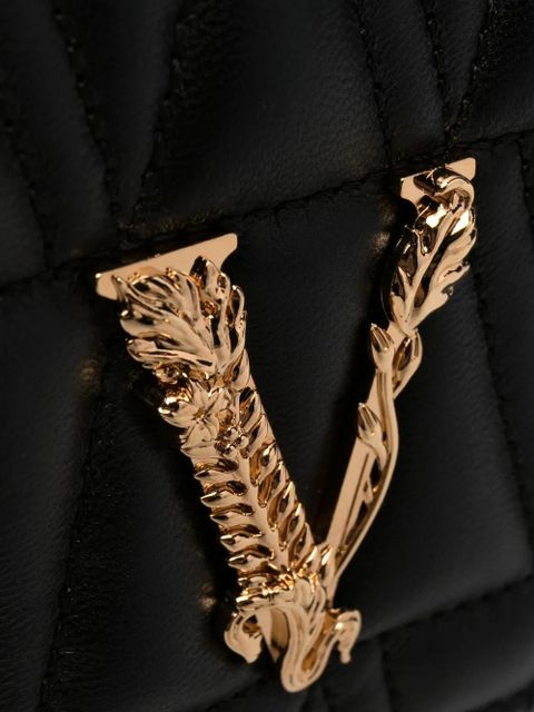 Versace small Virtus shoulder bag - Black
