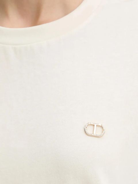 TWINSET embellished T-shirt - Neutrals
