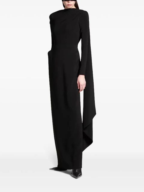 Balenciaga cape-design gown - Black - zdjęcie produktu nr 2