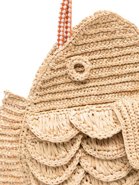 ALEMAIS Horizon Fish clutch bag - Neutrals