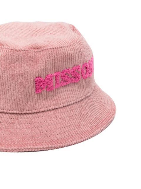 Missoni embroidered corduroy hat - Pink