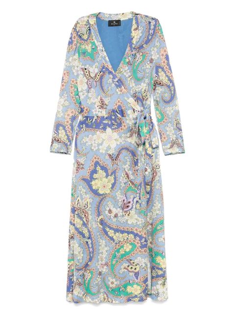 ETRO floral-print dress - Blue - zdjęcie produktu nr 1