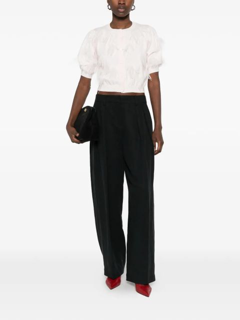 TWINSET feather trim cardigan - Pink - zdjęcie produktu nr 2