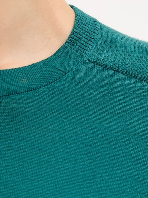 United Colors of Benetton sweter wełniany damskie kolor zielony lekki 11AHD10E6