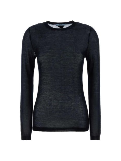 Prada crew-neck sweater - Blue - zdjęcie produktu nr 1