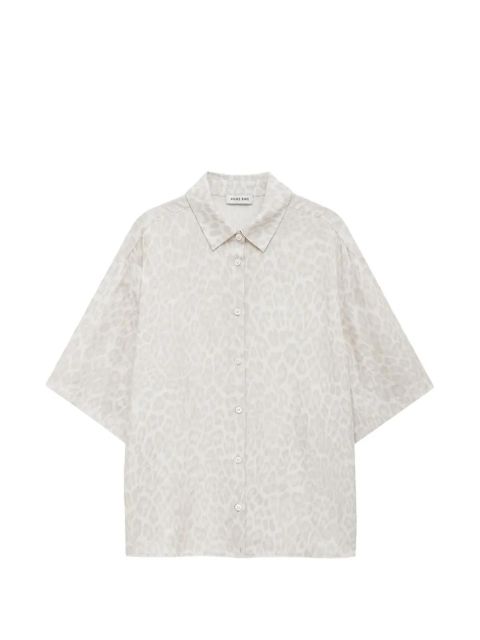 ANINE BING Coco leopard-print shirt - Neutrals - zdjęcie produktu nr 1