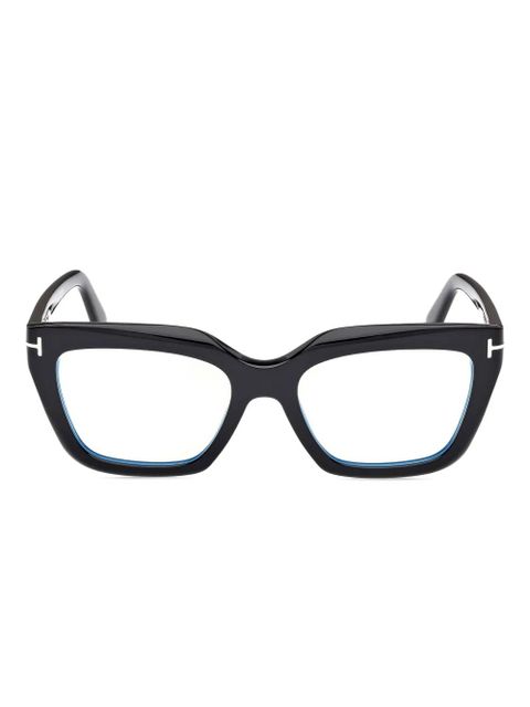 TOM FORD Eyewear square-frame hinge-detail glasses - Black - zdjęcie produktu nr 1