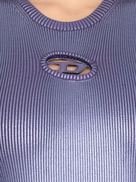 Diesel M-Caddix-M cut-out ribbed mini dress - Purple