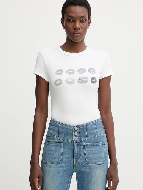 Miss Sixty t-shirt damski kolor biały 6S3SJ34800 - zdjęcie produktu nr 1