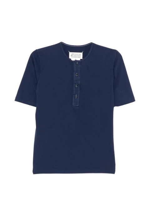 Maison Margiela button short-sleeve t-shirt - Blue - zdjęcie produktu nr 1