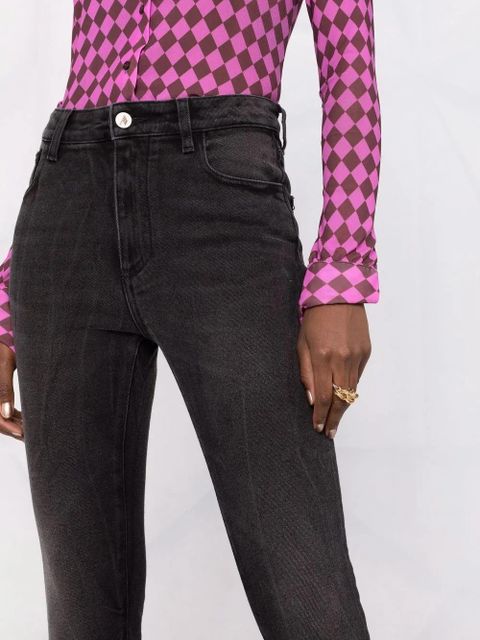 The Attico high-waist skinny-fit jeans - Black