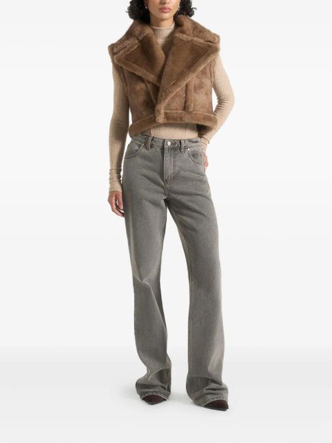 Manière De Voir Kena plush detachable-sleeves jacket - Neutrals - zdjęcie produktu nr 2