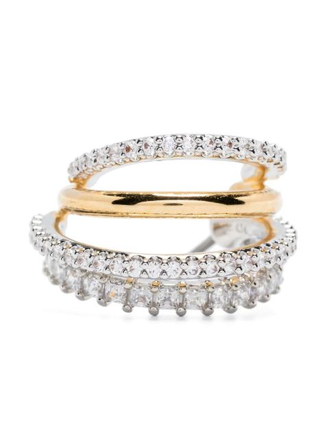 Swarovski Hyperbola hoop earrings - Silver