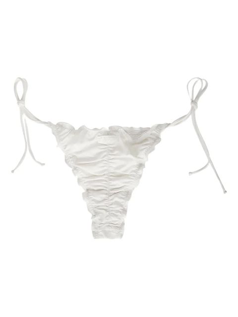 MC2 Saint Barth ruffled-lace swim briefs - White - zdjęcie produktu nr 2