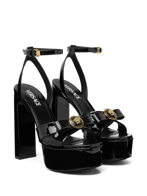 Versace 140mm Gianni Ribbon sandals - Black
