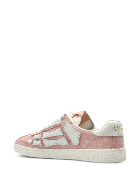 AMIRI monogram-embossed lace-up sneakers - Pink