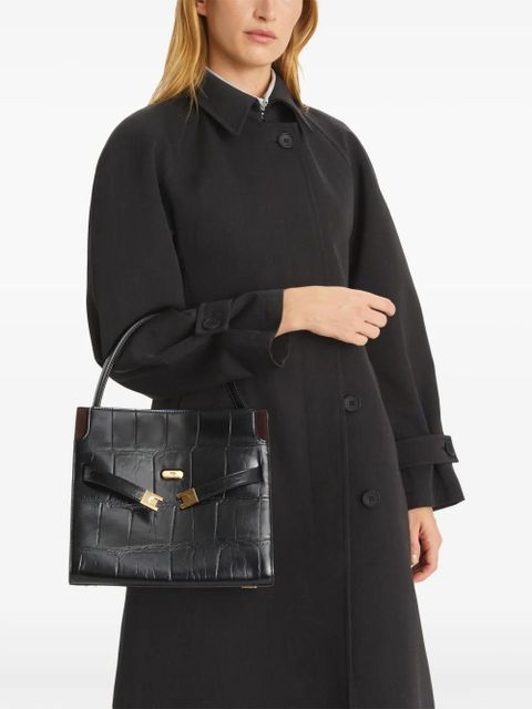 Tory Burch Lee Radziwill Textured Small tote bag - Black