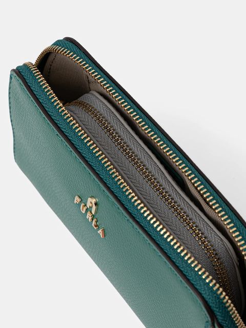 Furla kosmetyczka skórzana 2-pack kolor zielony WE00453.ARE000.4348S