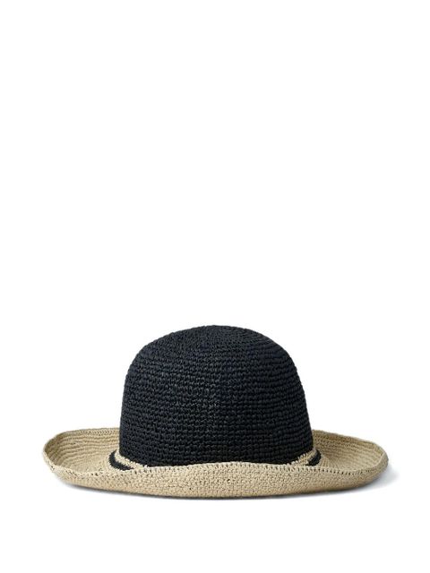 TOTEME straw weave hat - 253WSH0027FB0489317|Black - zdjęcie produktu nr 2