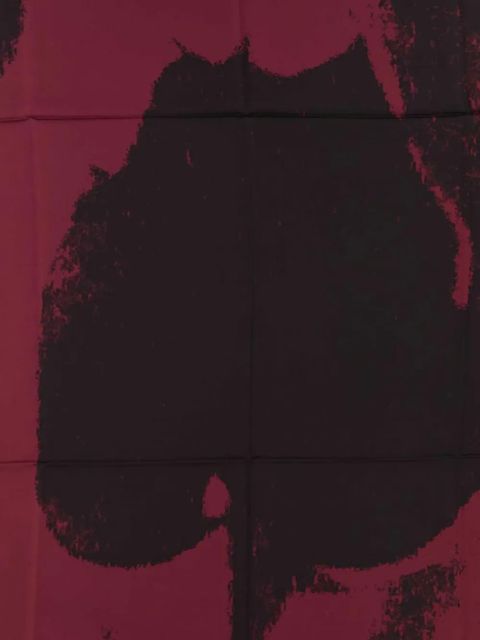 Alexander McQueen abstract-print scarf - Red