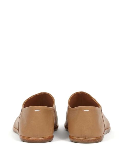 Maison Margiela Tabi leather babouche shoes - Brown