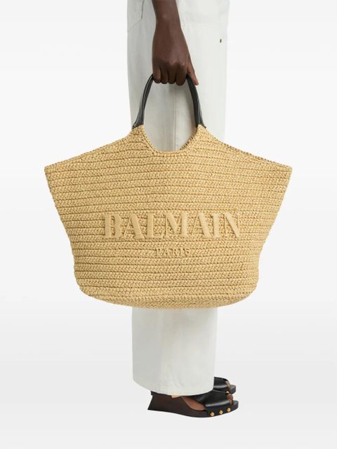 Balmain Balmain crochet tote bag - Neutrals - zdjęcie produktu nr 2