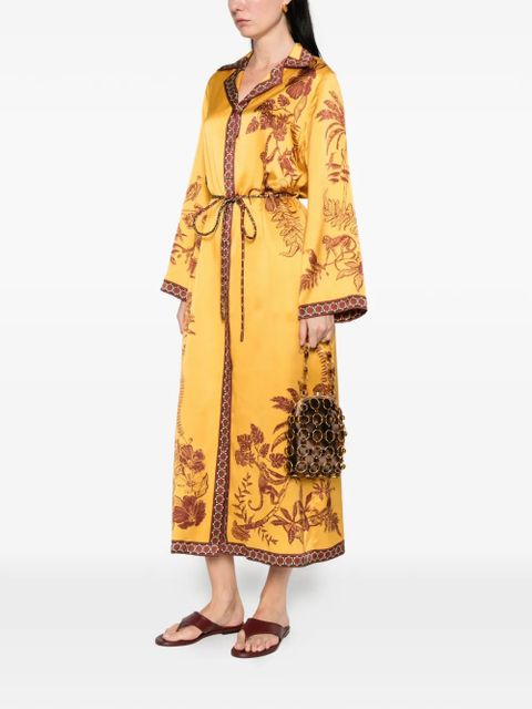 ALEMAIS floral-print belted dress - Yellow - zdjęcie produktu nr 2