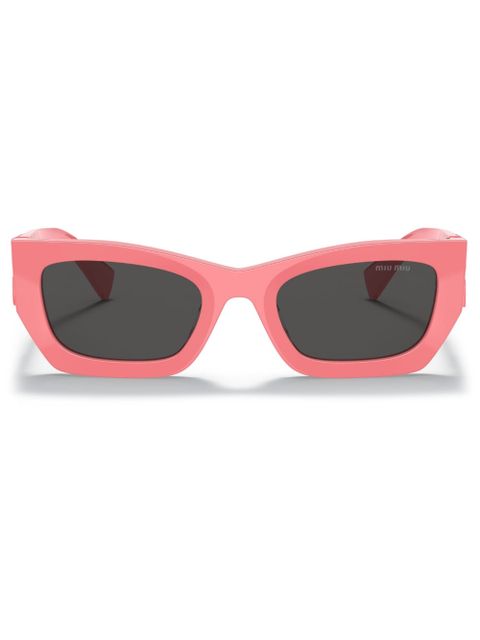 Miu Miu Eyewear Miu Glimpse rectangle-frame sunglasses - Pink - zdjęcie produktu nr 1