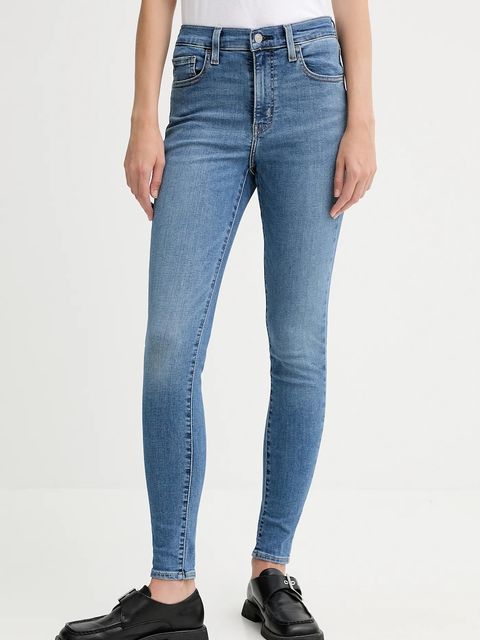 Levi's jeansy 720 HIRISE SUPER SKINNY damskie kolor niebieski 52797 - zdjęcie produktu nr 1