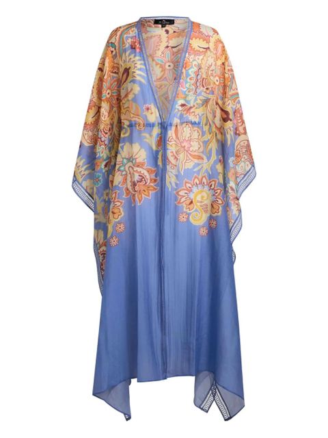 ETRO floral-print beach kaftan - Blue - zdjęcie produktu nr 1