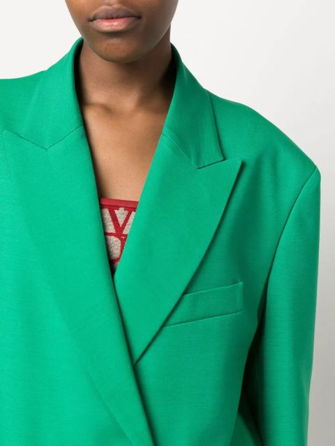 Valentino Garavani Crepe Couture double-breasted blazer - Green