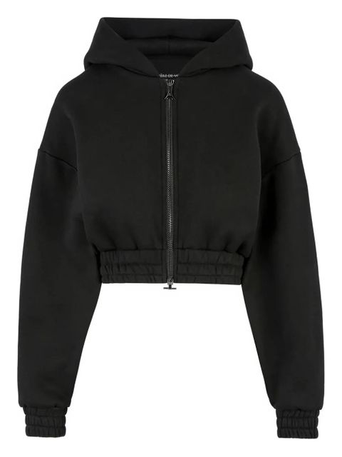 Manière De Voir Josiane zip cinched hoodie - Black - zdjęcie produktu nr 1