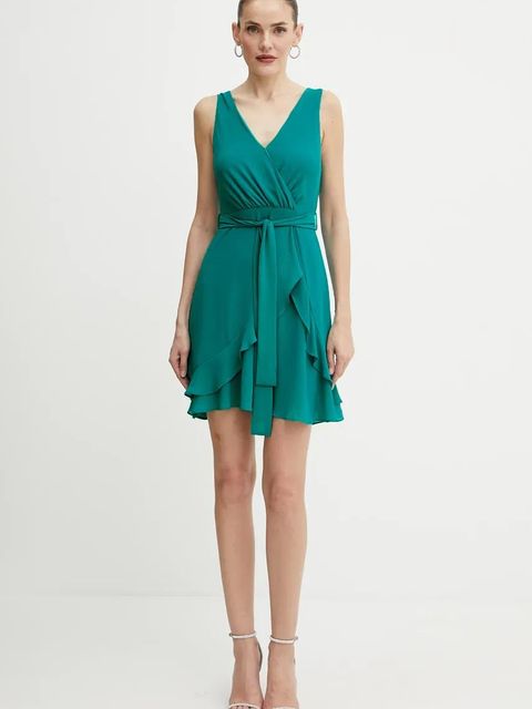 Morgan sukienka ROSVAL kolor zielony mini prosta ROSVAL