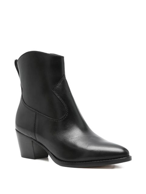 Lauren Ralph Lauren 60mm Harpher leather pointed-toe zip boots - Black - zdjęcie produktu nr 2