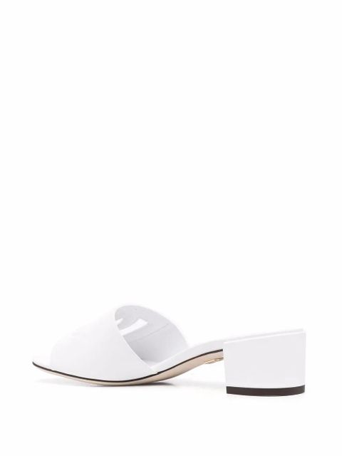 Dolce & Gabbana 40mm DG-logo mules - White