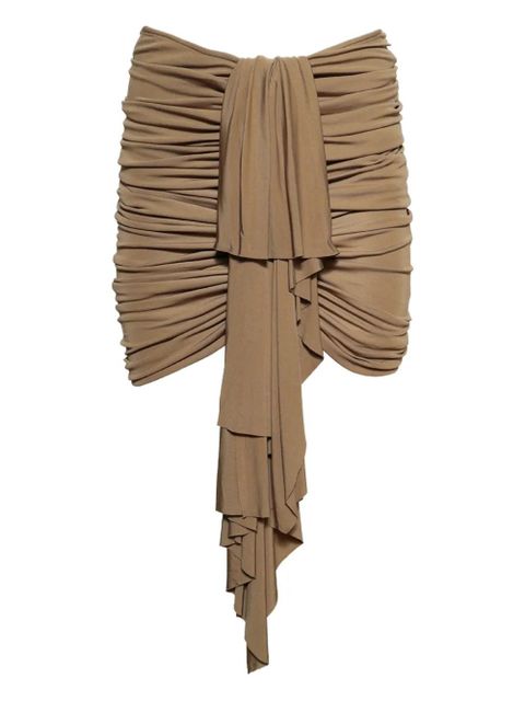 Christopher Esber ruched mini skirt - Neutrals - zdjęcie produktu nr 1