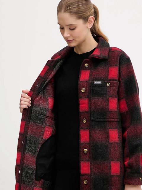 Columbia kurtka koszulowa Wildest Venture kolor czerwony przejściowa 2136171