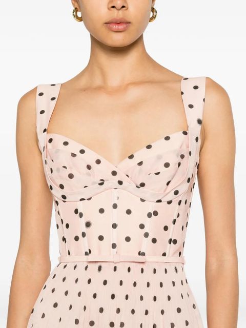 ZIMMERMANN polka-dot-pattern midi dress - Pink