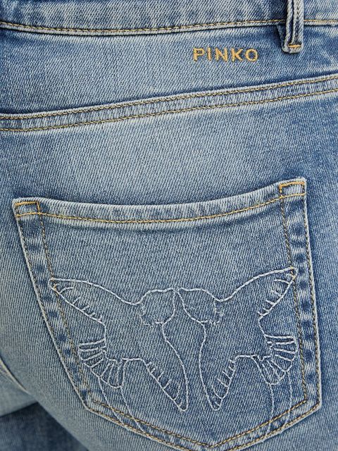 Pinko jeansy damskie kolor niebieski 100169 A2WT