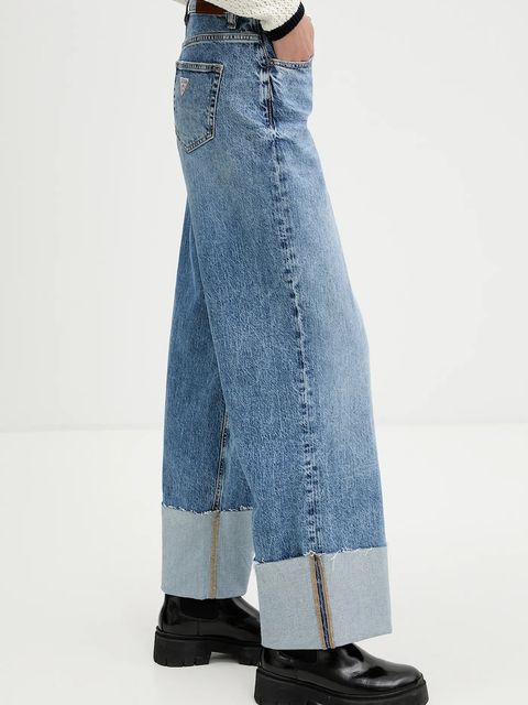 Guess Jeans jeansy damskie kolor niebieski W6RA2B D5M5M