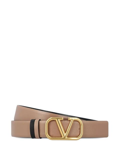 Valentino Garavani VLogo buckle leather belt - Black - zdjęcie produktu nr 1