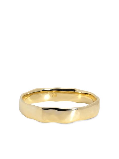 Monica Vinader hammered wide band ring - Gold - zdjęcie produktu nr 1