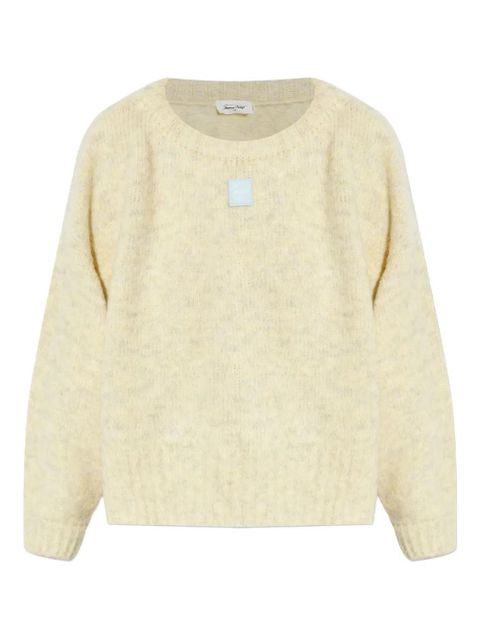 American Vintage East logo-patch sweater - Yellow - zdjęcie produktu nr 1