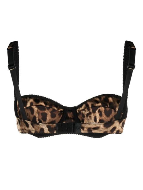 Dolce & Gabbana leopard-print balconette bra - Neutrals - zdjęcie produktu nr 2