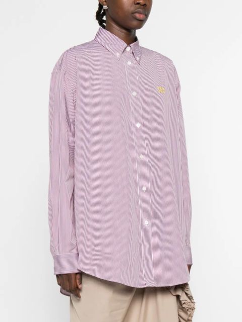 Miu Miu striped buttoned shirt - Red