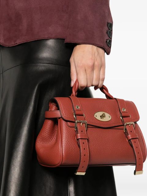 Mulberry mini Alexa braided-handle tote bag - Red - zdjęcie produktu nr 2