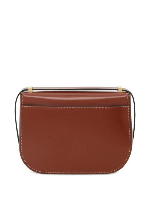 Ferragamo gancini flap crossbody bag - Brown